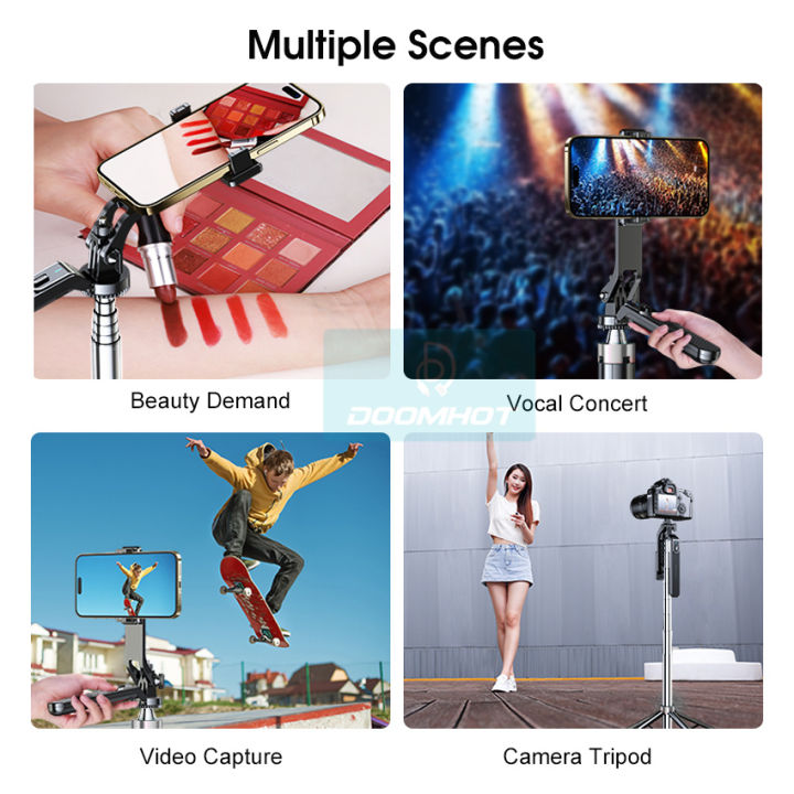 Doomhot%20Phone%20Holder%20Stabilizer%201.8M%20Camera%20Stabilizer%20Reinforced%20Four-Leg%20Ultra-Stable%20Tripod%20Live%20Self-Timer%20Automatic%20Balance%20Selfie%20Stick%20Tripod%20With%20Bluetooth%20Remote%20-%20Image%209