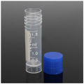 50Pcs 1.8ml Plastic Graduated 0.063oz vial Test Tube Sample Pipe With Seal Cap.