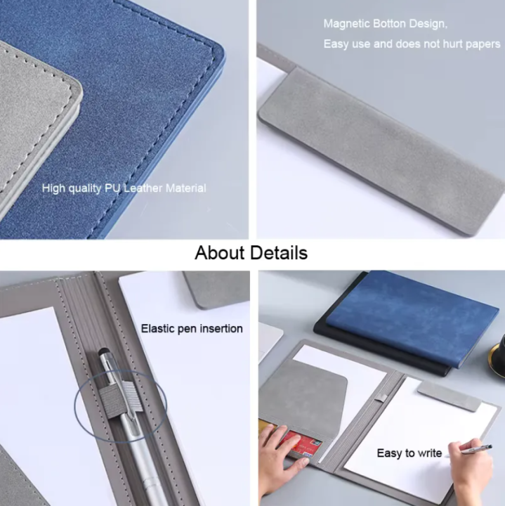 A4%20Leather%20Padfolio%20Portfolio%20Folder%20Magnetic%20Clipboard%20Business%20Executive%20Folders%20Documents%20Holder%20Organizer%20Office%20-%20Image%202