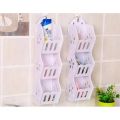 Storage Rack Shelf 3 Layers Wall Hanging Organizer For Bathroom Cosmetics Makeup Storage Rack.