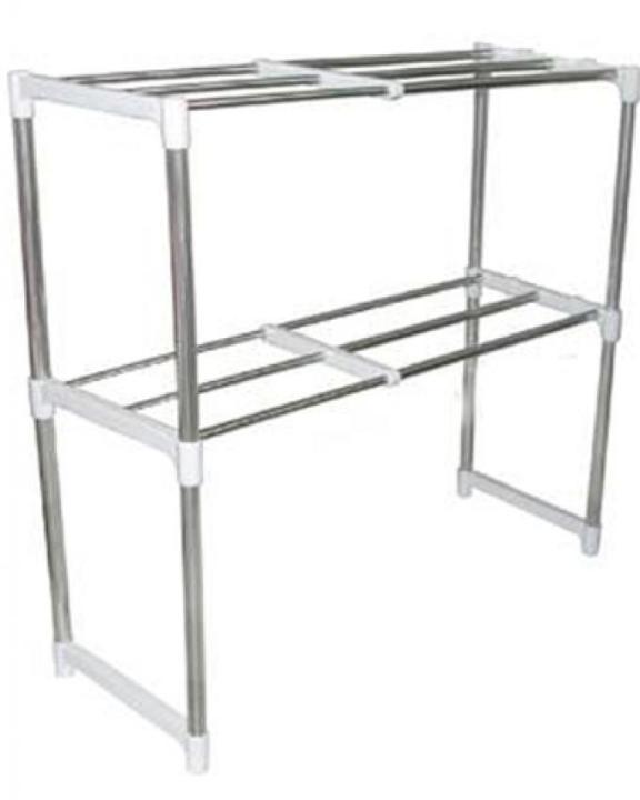 Microwave Oven Storage Racks - Silver | Daraz.com.bd