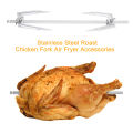 Stainless Steel Air Fryer Fork Rotating Roast Chicken Fork Grill Rotisserie Air Fryer Accessories. 