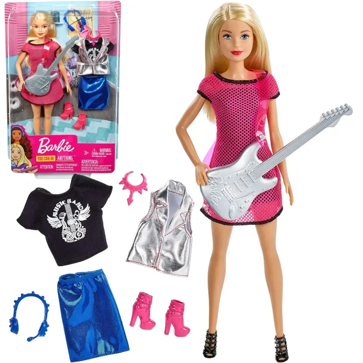 Mattel%20Barbie%20Doll%20Musician%20Career%20Outfit%20New%20Fashion%20Design%20for%20Girls%20Collectible%20Figure%20-%20Image%202