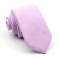 New Colorful Men's Solid Color Necktie 100% Cotton 6.5CM Skinny Pink Green Sky Blue Wedding Party Tie Gift Cravat Men Accessory.
