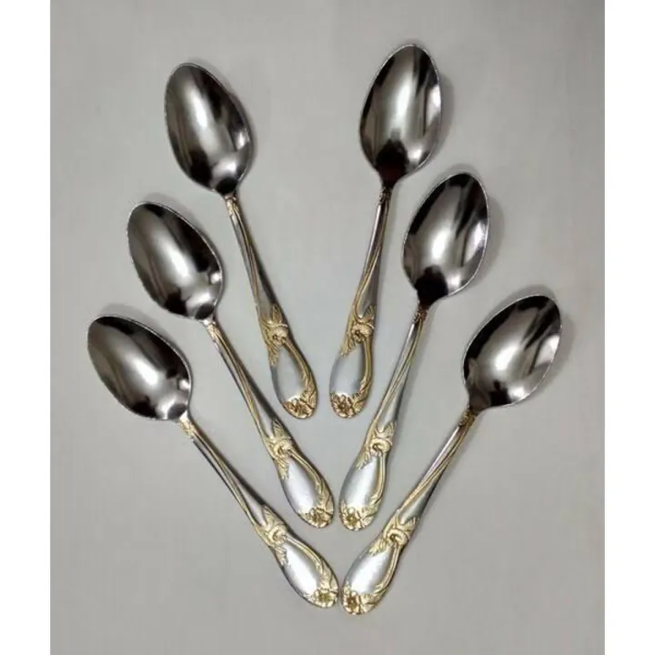 6 Pieces Stainless Steel Spoon Set - Multi-Design - Add Versatility To ...