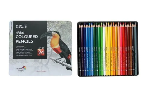 BRUSTRO%20Artists%20Colour%20Pencil%20%7C%20Set%20of%2024%20an%20Elegant%20tin%20Box%20Ideal%20for%20Students,Adults,%20Bright,Vibrant%20shades,Break%20&%20Fade%20resistant,%20DIY%20Art,Highly%20Pigmented,%20School,%20Portrait,%20Coloring%20-%20Image%203