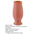 Flower Vase Unbreakable Exquisite Smooth Touch Streamlined Solid Color Dried Flower Arrangement Plastic Vase for Living Room. 
