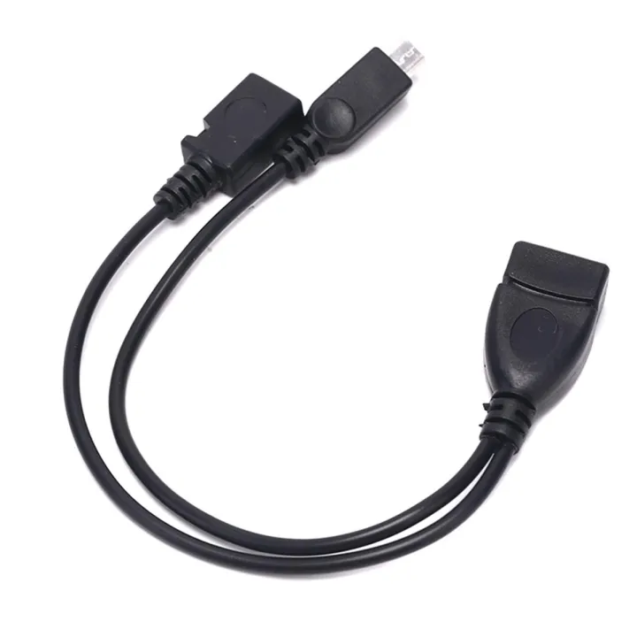 ph 2 In 1 Micro Usb Otg Data  Cable Host Power Y Splitter Can Be Externally Powered For Mobile Phone Tablet Compatible For Android Windows