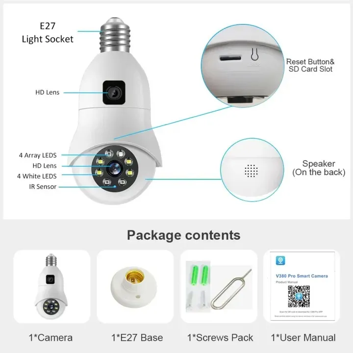 3MP+3MP%20(Mega%20Pixel)%20Dual%20Lens%20Smart%20Ptz%20Bulb%20Camera%20With%20365Days%20Warranty%20-%20Image%206