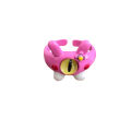 Cartoon childlike cute one-eyed little monster ring, sweet and cool, big-eyed boy, funny index finger ring, women's new ring.