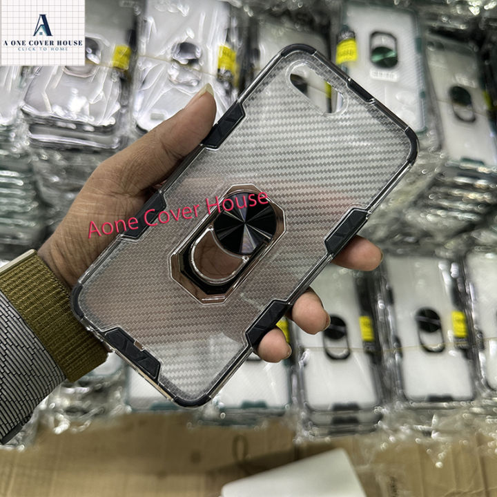 For Oppo A1K Honeycomb Armor Magnetic Case Full Rotation Ring Bracket Case For Oppo A1K Back Cover