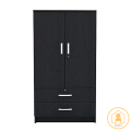 2 Double Door Almirah with two extra storge Melamine Laminated Board Cupboard, Premium Quality and Design - Family Furniture. 