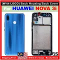 For HUAWEI Nova 3i Full Set Back Housing Back Cover with Middle Frame & On Off Volume Buttons. 