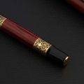High Quality 530 Golden Carving Mahogany Luxury Business School Student Office Supplies Fountain Pen New Ink Pen Luhuai CVC. 