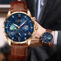 New LIGE Watches Mens Top Brand Luxury Casual Leather Quartz Men's Watch Business Clock Male Sports Waterproof Date Chronograph. 