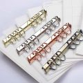 Metal Spiral Rings Binder Clip With 2 Pairs of Screw For Diary Notebook Planner A5 A6 Persoanl A7 Binder Clip File Folder.