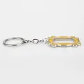 TV Show Friends Gold Photo Frame Logo Keychain Car Pendants Keyring High Quality Enamel For Best Friend Key Chain Accessories. 