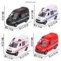 Coasting Openable Door No Battery Required Police Car Fire Truck Ambulance Children Boy Gift Car Model Inertial Car Toy.