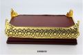 European-style classical luxury high-end tissue box gold-plated pumping tray gift tissue holder.