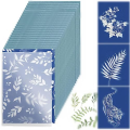 30 Sheets Cyanotype Paper Sun Art Paper Kit, Solar Drawing Paper Nature Printing Paper For Kids Adults Arts Crafts. 