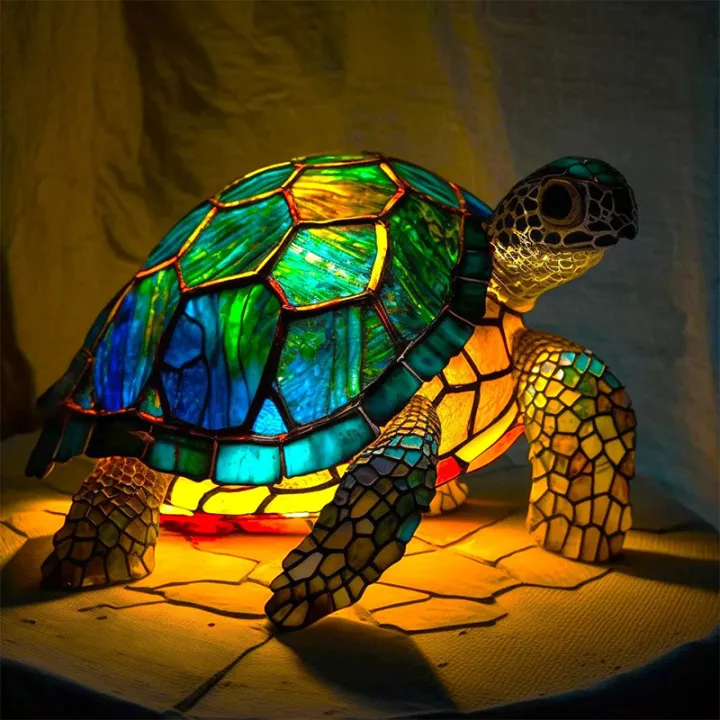 Animal%20Table%20Lamp%20Series,Stained%20Glass%20Cat,Dragon,Wolf,Horse,Owl,Dolphin,Turtle,Elephant,Mermaid%20Table%20Lamp%20Night%20Light%20Demoo%20-%20Image%205