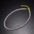 New Choker Collar Black Crystal Stone Extremely Fine Flash Clavicle Chain Women's Fashion Crystal Choker Necklace.