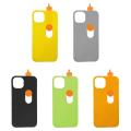 Funny Sliding Middle Finger Phone Case For iPhone15 Series 3D Printing Phone Anti Drop Silicone Slide Card Bag Funny Phone Case.