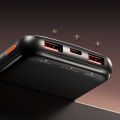 AWEI P10K 10000mAh Fast Charging 22.5W Dual USB Output Ports Digital Display Power Bank. 