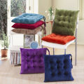 Elegant Solid Color Chair Cushions with Square Shape for Living Room and Office Use.