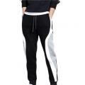 Color Matching Men Pants Drawstring Casual Ankle Banded Fall Trousers for Work. 
