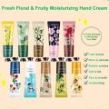 Natural Botanical Moisturizing Hand Cream for Chapped Hands Portable Travelling Whitening and Moisturizing Plant Extract Fragrance Nourishing Hand Cream 30g.
