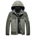 Men's Waterproof Hooded Jacket Men's Thickened Warm Jacket Windproof 9XL Oversized Men's Winter Jacket Fleece Thickened Jacket. 