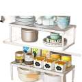 Kitchen rack, layered rack inside the cabinet, partition board, household multifunctional sink, pot and utensils storage box.