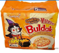 Buldak Quattro Cheese Ramen Hot Chicken Flavor Ramen Pack Of 5 (145G X5). 