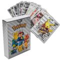 55 Pcs Pokemon Silver Cards Silver Foil Set English Version. 