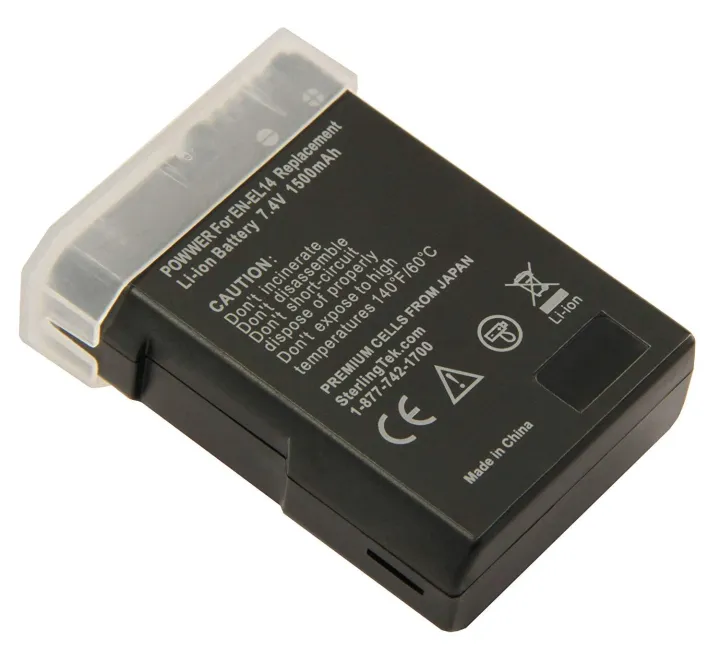 EN-EL14%20EN-EL14a%20Battery%20for%20Nikon%20D3400%20D5600%20D3500%20D3200%20D3300%20D5300%20D5100%20D3100%20D5200%20Cameras%20and%20Grips%20-%20Image%202