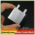 Aluminum Water Cooling Blocks for PC Laptop CPU GPU Tec1-12706 Tec1-12715 Thermoelectric Cooler Heatsink Cooler Plater 40x40mm. 