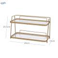 Spice Organizer Rack, Standing Storage Shelf, Multifunctional Double Layer Bathroom Organizer Shelf, Storage Shelf, for Bedroom Perfume Home. 