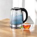 1.8L Electric Glass Kettle – Smart Tea Maker with Modern Design, 1850-2200W, 220V, 50Hz, Fast Boiling, Multiple Color Options, Durable Glass Body for Tea, Coffee, and Hot Water (1 Pc). 