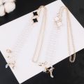 Delicate Clover Pearl Beaded Chain Eyeglasses Chain Pendant Necklace Female Accessories Hanging Lanyard Holder Strap for Women. 