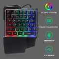 Ecocc Spot 35 Keys One-handed Gaming Keyboard Ergonomic LED USB Wired Backlight Home Office Game Keypad Keyboard Fast Delivery. 