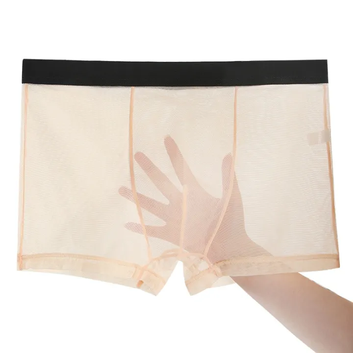 New%20Seamless%20Mesh%20Slips%20Underwear%20See%20Through%20Underpants%20Men's%20Transparent%20Boxer%20Underwear%20Homme%20Panties%20Boxer%20Short%20-%20Image%204