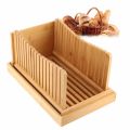 Bread Loaf Slicing Guide Bamboo Bread Slicing Guide Space Saving for Kitchen. 