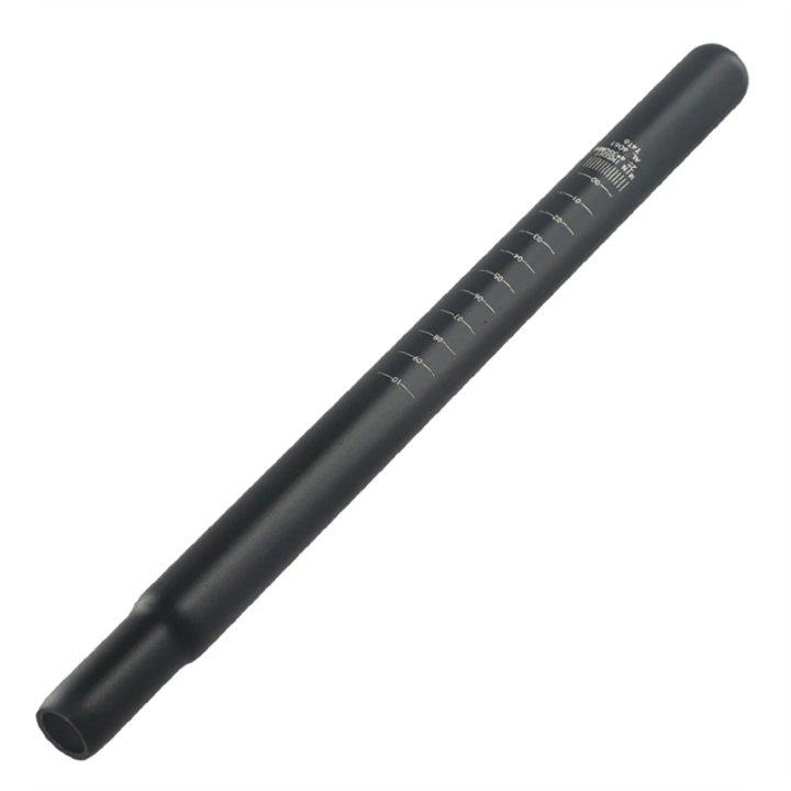 Bicycle Saddle Seatpost Seat Post Rod -Bike Rod Road Saddle Tube Beautiful Lines Bike Accessories 25.4x350mm