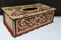 Wooden Tissue Box Cover Rectangular Facial Tissue Holder- 1 pcs.