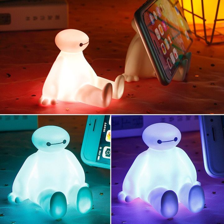 Disney Baymax Colorful Glowing Light Mobile Phone Holder