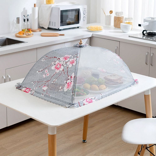 Fashionable Foldable Mesh Food Cover for Fruits & Dish