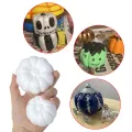 6/8cm White Foam Pumpkin Models Polystyrene Styrofoam Artificial Pumpkins Halloween Decoration DIY Handmade Craft For Kids. 