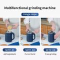 Household Small Powder Grinding Machine, Electric Mini Spice Grinder Add 5 Blades, 304 Stainless Steel Grinding Fine Powder for All Kinds of Grains, Condiments, Coffee Beans (Blue) By Win Accessories. 