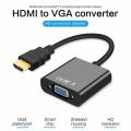 HDMI Male to VGA Female 1080p Adapter Video Cable Converter Chipset Built-in.